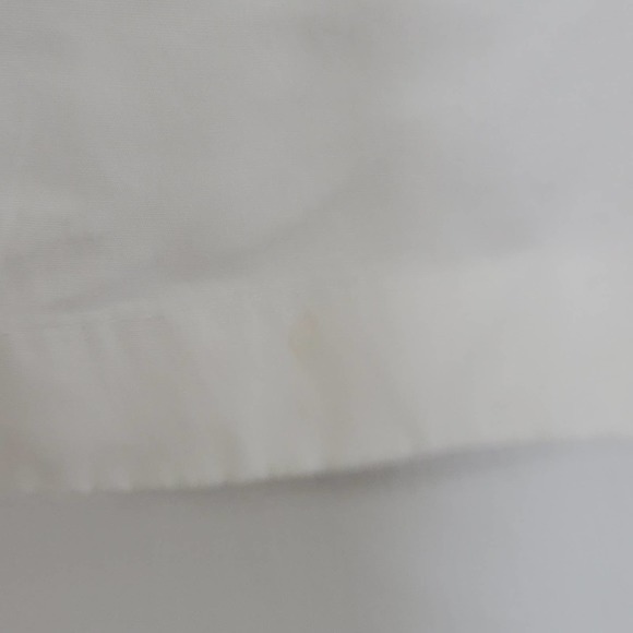 J Crew Sleeveless‎ Beaded Tunic Top 0 White Blue Stripe Side Zip Round Neck Boho - Picture 10 of 13